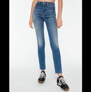 Re/Done High Rise Ankle Crop Jeans